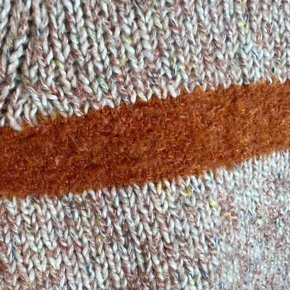 Lou & Grey by Loft Color Block Knit Sweater, Large - Picture 4 of 9